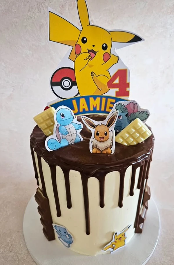 Gâteau Pokemon Pikachu au chocolat