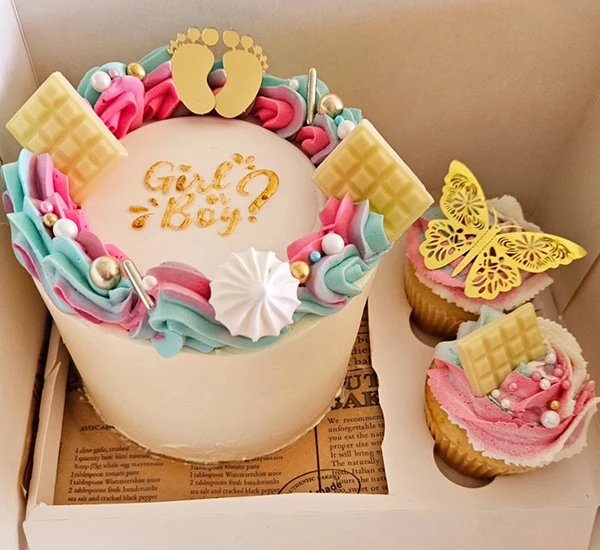 Gender Reveal Cake